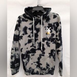 DUTCH BROS COFFEE Small Since 1992 Hoodie Sweatshirt Black Grey Tie Dye